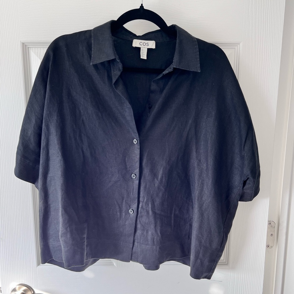 COS Gray Linen Shirt